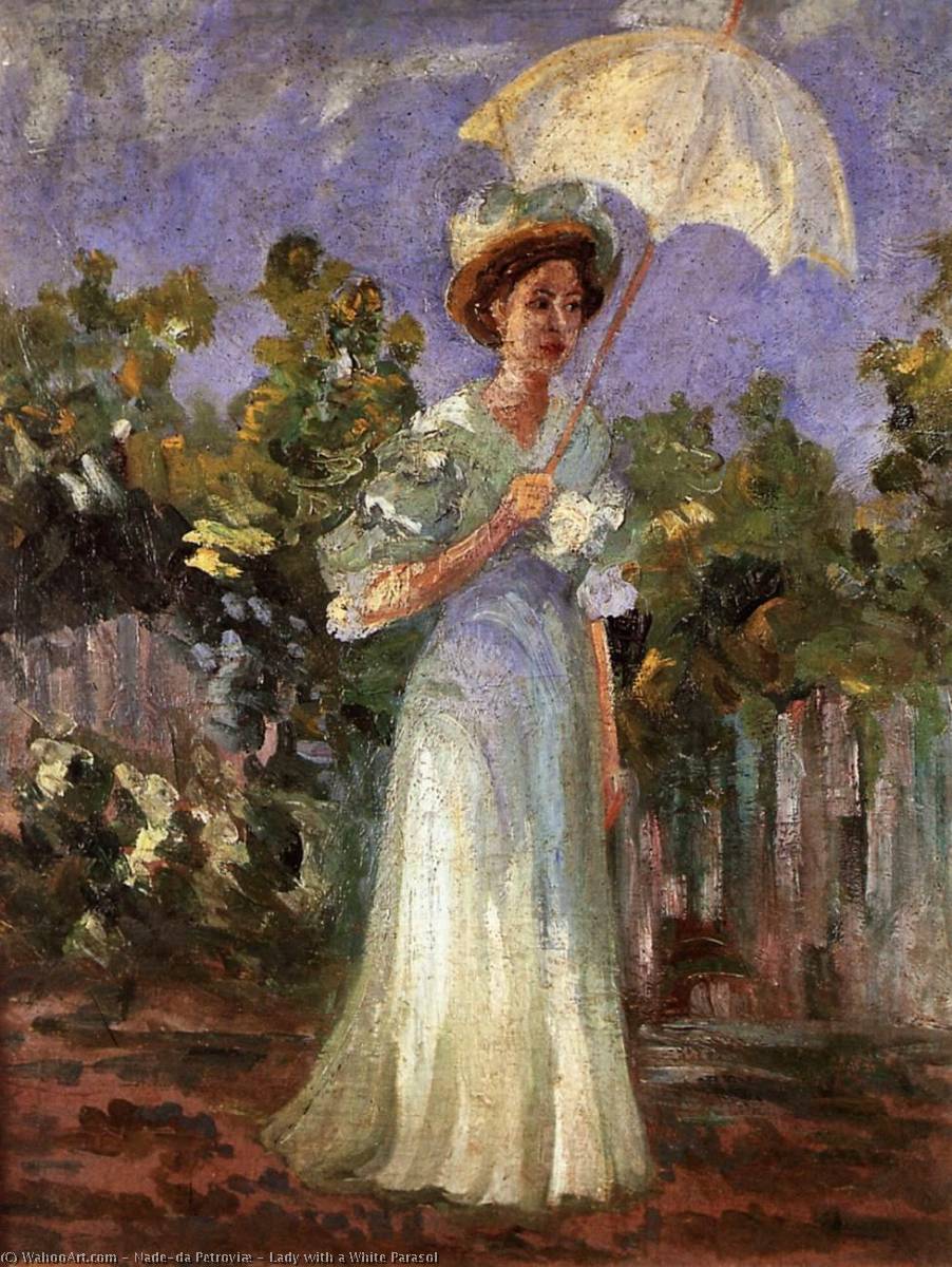 Order Artwork Replica Lady with a White Parasol, 1910 by Nadežda Petroviæ | ArtsDot.com