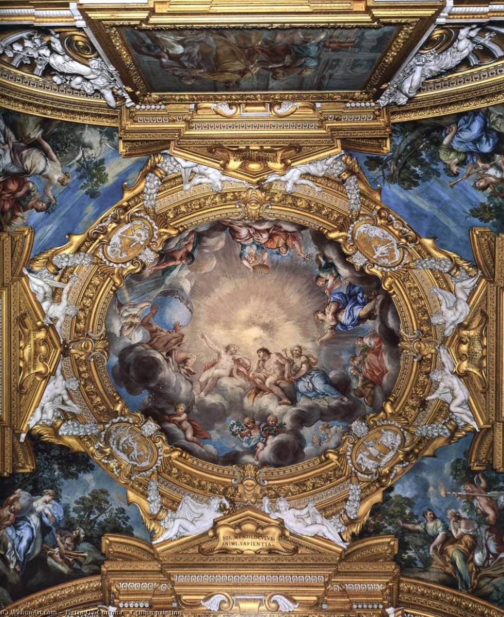 Achat Réplique De Peinture Célébration de la peinture, 1642 de Pietro Da Cortona (1596-1669, Italy) | ArtsDot.com