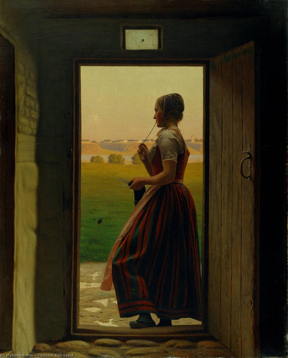 順序 「アート再現 , 1879 バイ Christen Dalsgaard (1824-1907, Denmark) | ArtsDot.com