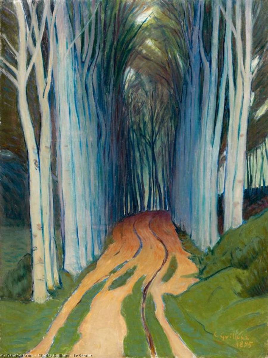 Order Oil Painting Replica Le Sentier, 1895 by Charles Guilloux (1866-1946) | ArtsDot.com