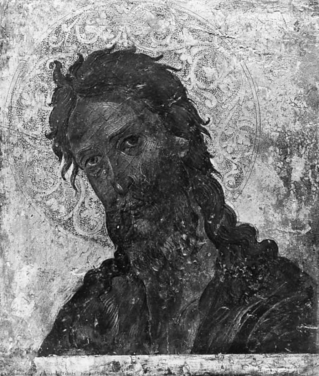 Order Oil Painting Replica Head of Saint John the Baptist by Emmanuel Tzanès (1610-1690) | ArtsDot.com