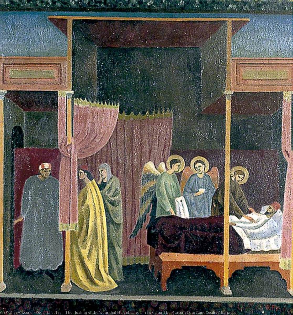 Order Oil Painting Replica The Healing of the Wounded Man of Lerida (copy after The Master of the Saint Cecilia Altarpiece), 1917 by Roger Eliot Fry (1866-1934) | ArtsDot.com