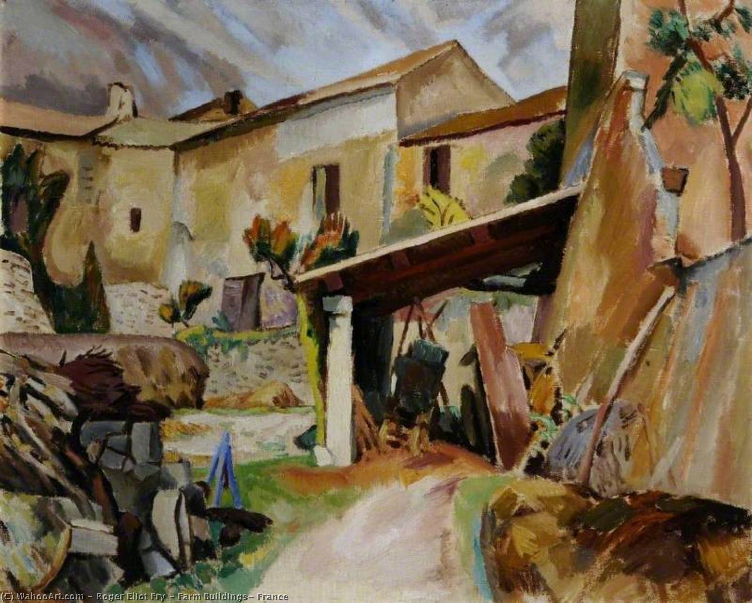Order Oil Painting Replica Farm Buildings, France, 1913 by Roger Eliot Fry (1866-1934) | ArtsDot.com