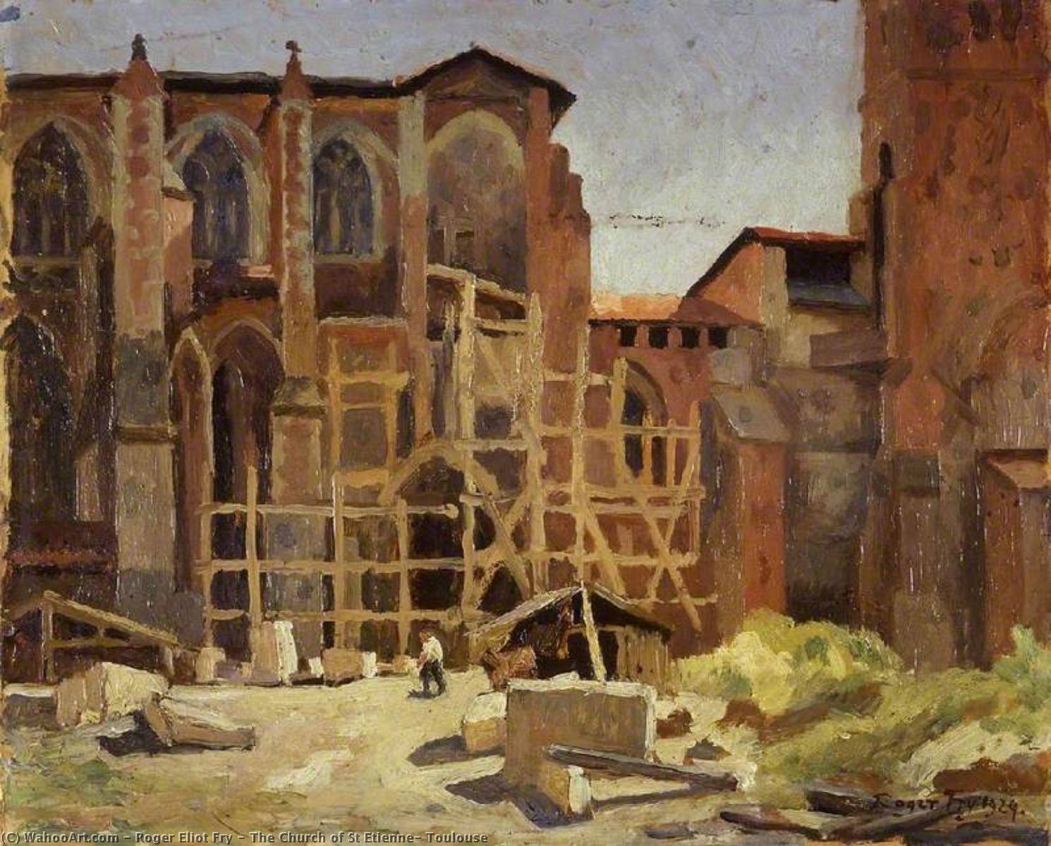 Buy Museum Art Reproductions The Church of St Etienne, Toulouse, 1929 by Roger Eliot Fry (1866-1934) | ArtsDot.com
