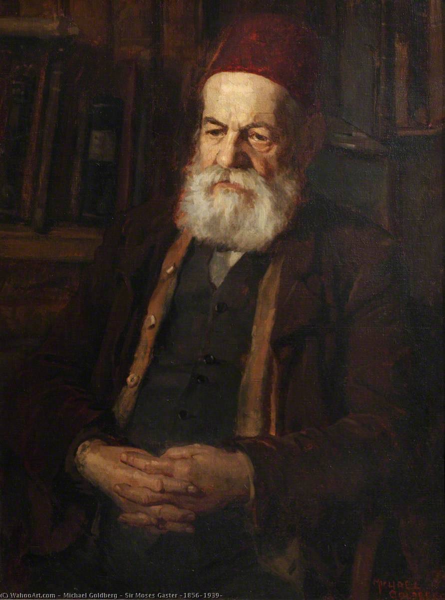 Sir Moses Gaster (1856–1939) by Michael Goldberg Michael Goldberg | ArtsDot.com