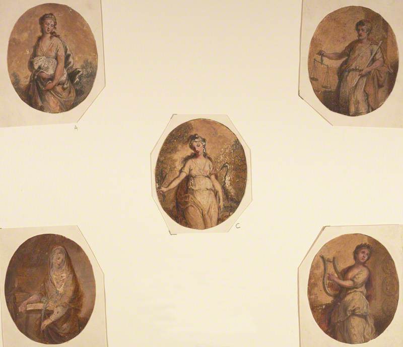 Sketches of Symbolic Figures, 1808 by Samuel Shelley Samuel Shelley | ArtsDot.com