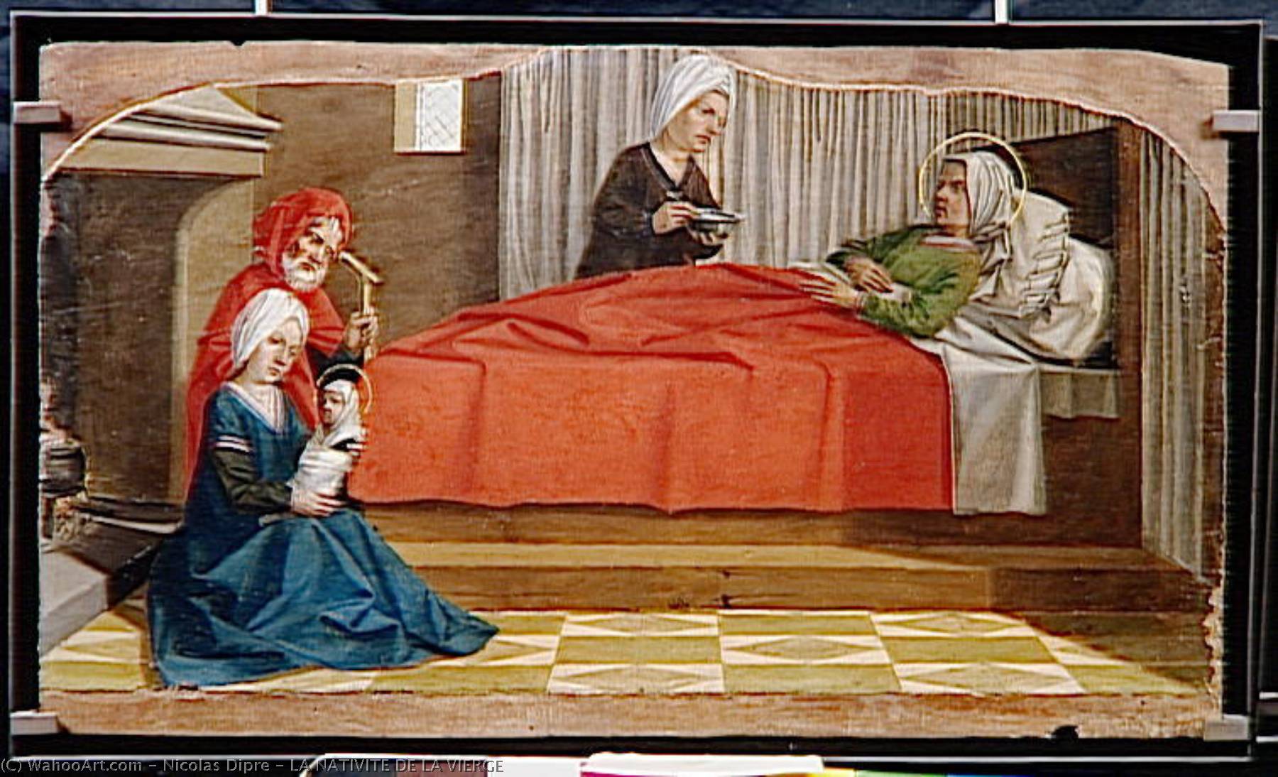 Order Artwork Replica LA NATIVITE DE LA VIERGE by Nicolas Dipre (1495-1532) | ArtsDot.com