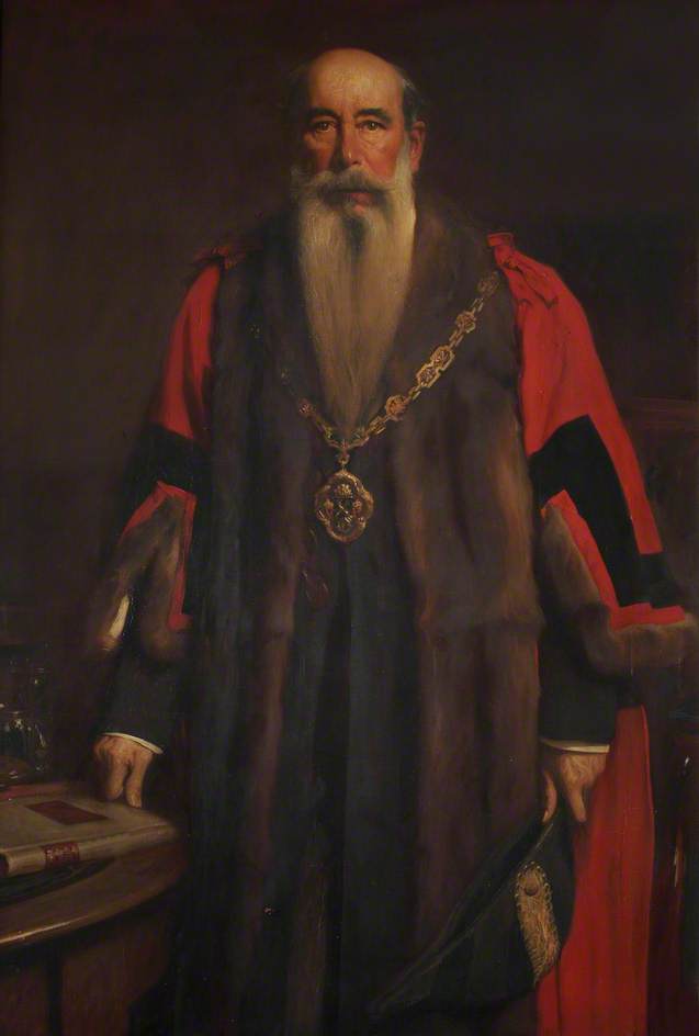 Order Artwork Replica Sir John Aird, Bt, MP, 1st Mayor of the Borough of Paddington (1900–1902), 1903 by Sidney Edward Paget (1860-1908) | ArtsDot.com
