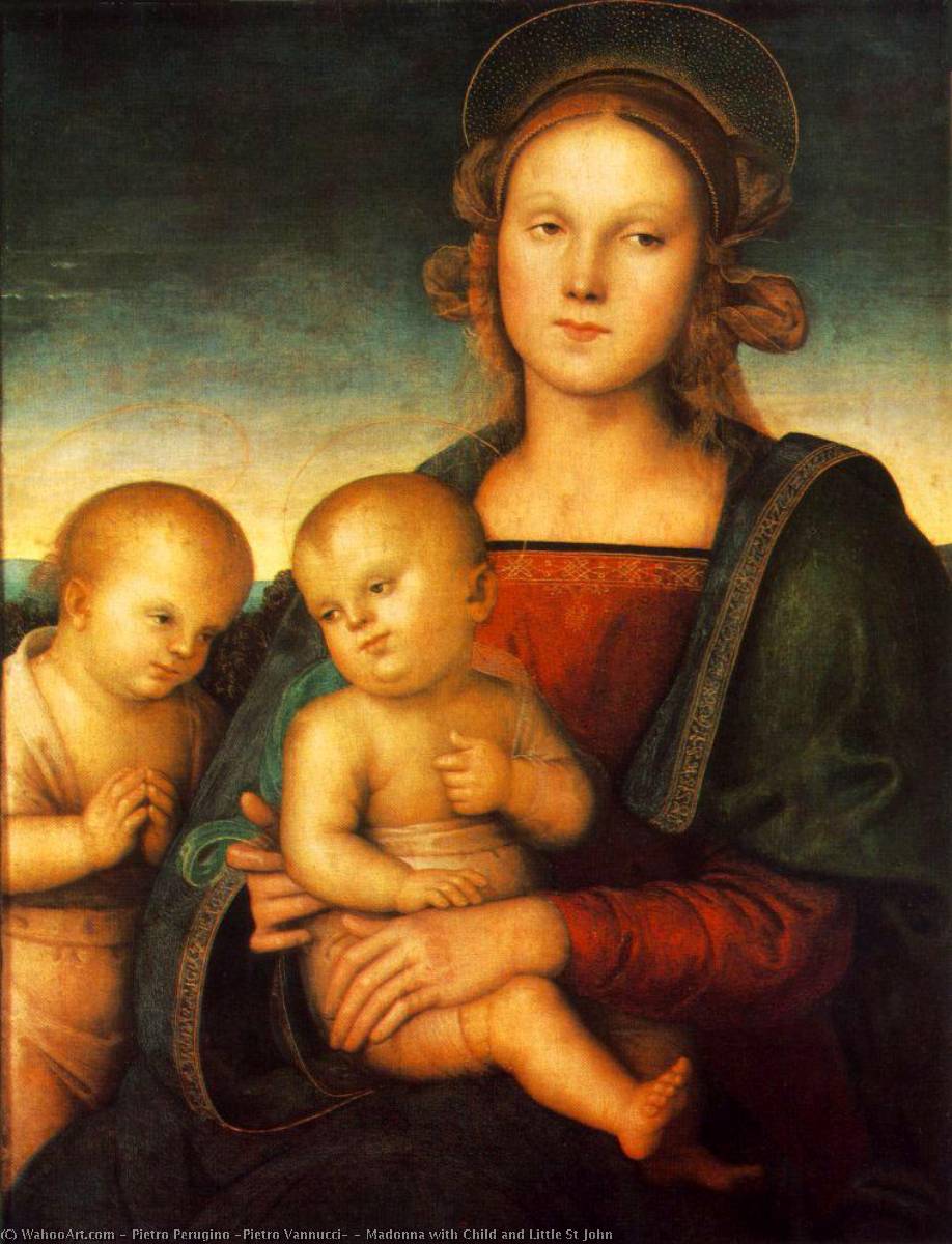 Order Art Reproductions Madonna with Child and Little St John, 1497 by Pietro Perugino (Pietro Vannucci) (1446-1523) | ArtsDot.com