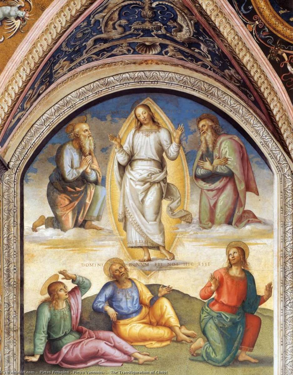 Order Art Reproductions The Transfiguration of Christ, 1500 by Pietro Perugino (Pietro Vannucci) (1446-1523) | ArtsDot.com
