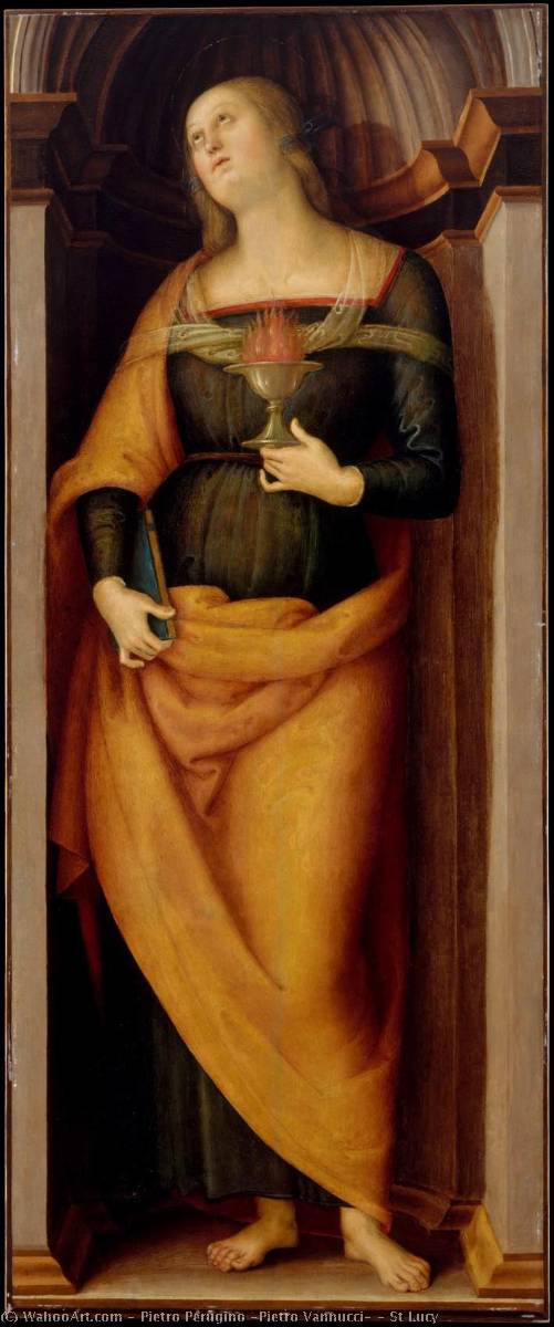 Order Oil Painting Replica St Lucy, 1507 by Pietro Perugino (Pietro Vannucci) (1446-1523) | ArtsDot.com