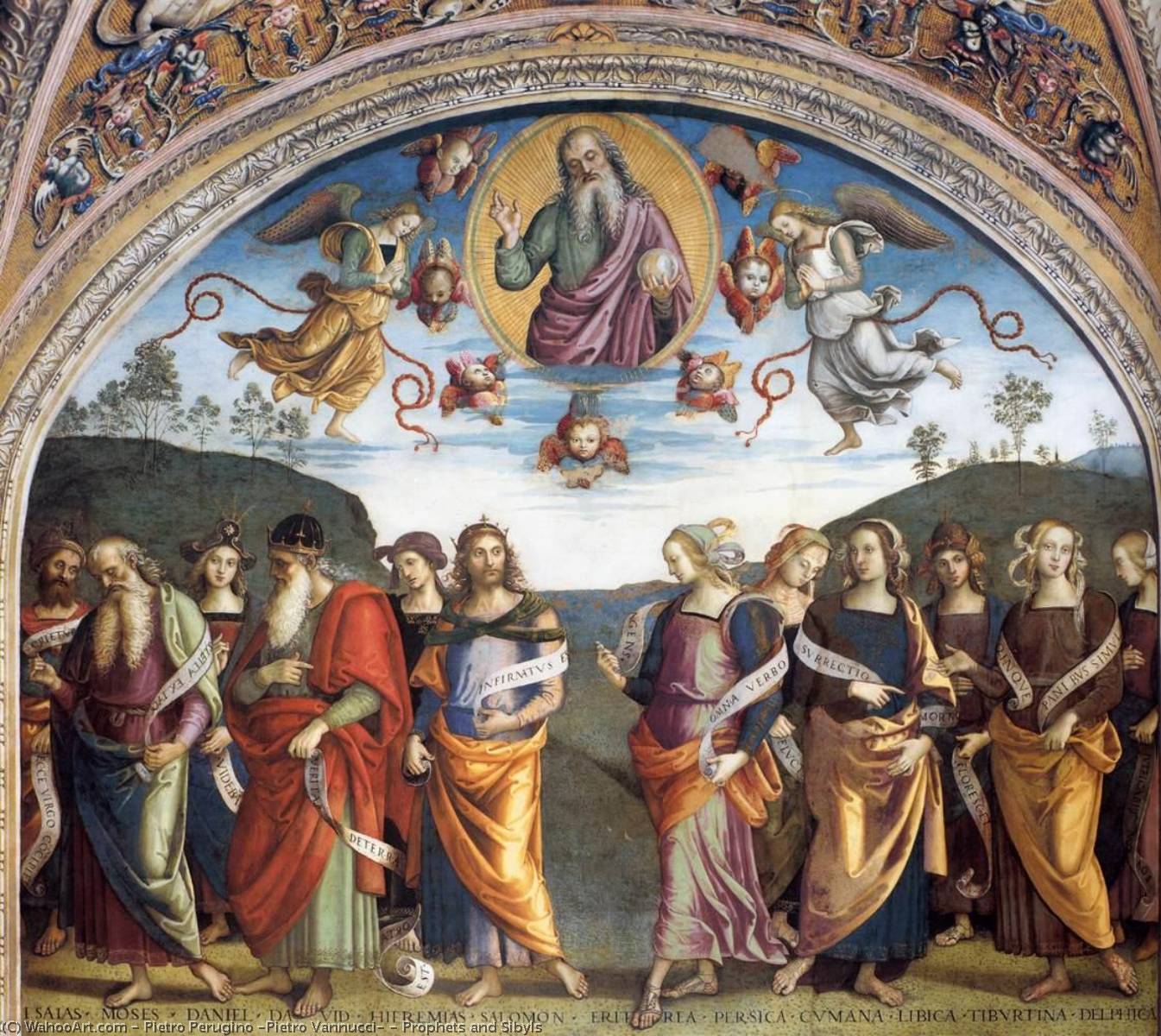 Order Art Reproductions Prophets and Sibyls, 1500 by Pietro Perugino (Pietro Vannucci) (1446-1523) | ArtsDot.com