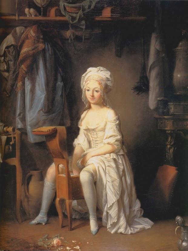 Order Oil Painting Replica La Toilette intime by Louis Léopold Boilly (1761-1845, France) | ArtsDot.com