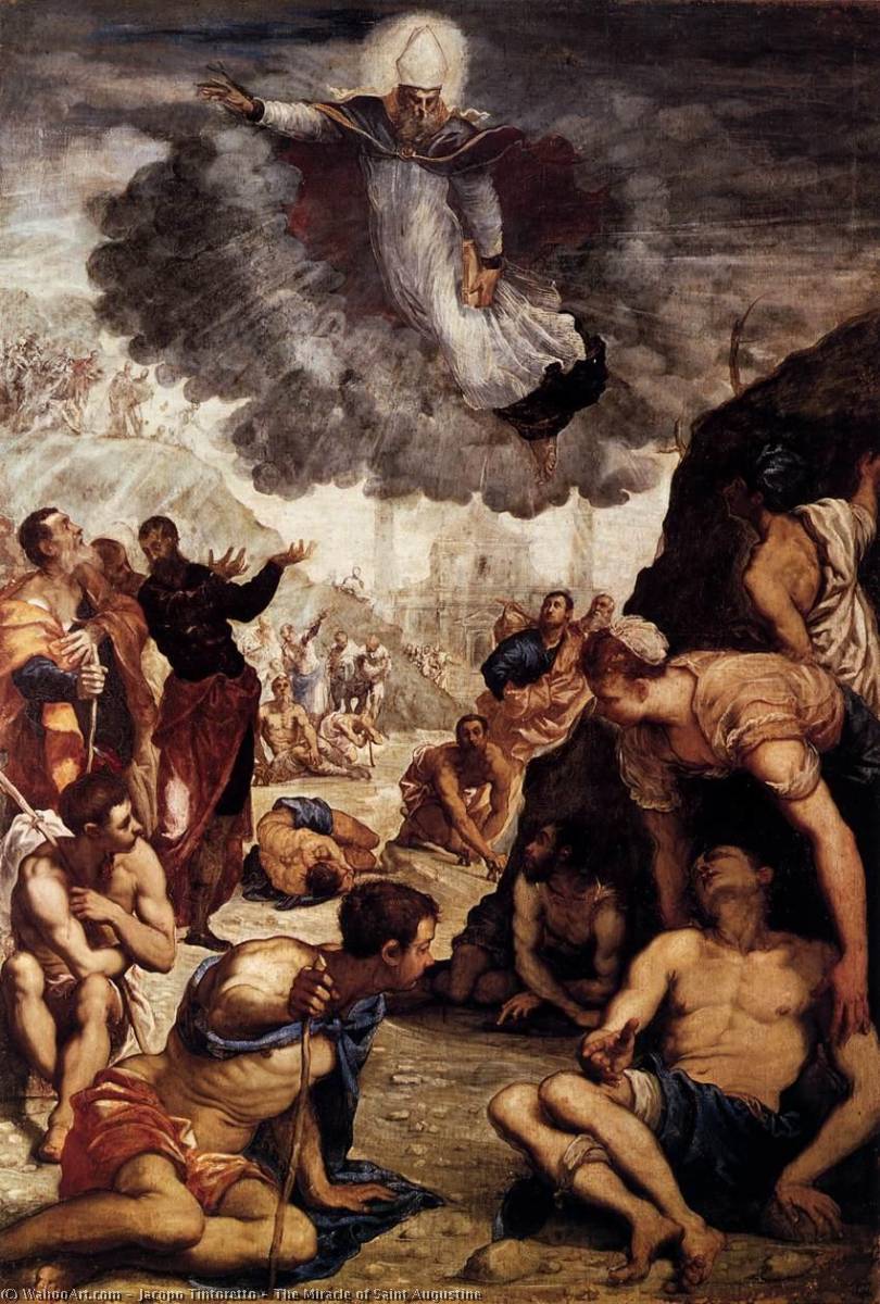 Order Artwork Replica The Miracle of Saint Augustine, 1549 by Jacopo Tintoretto (1518-1594) | ArtsDot.com