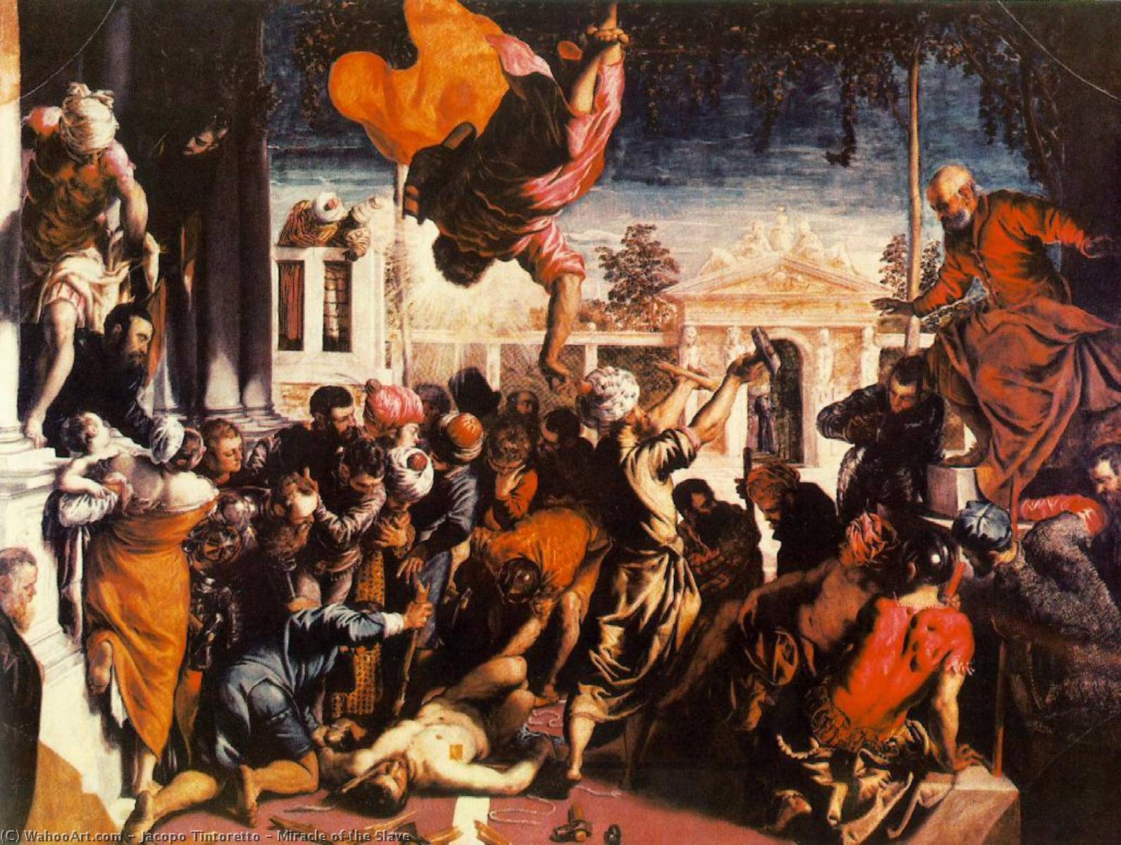 Buy Museum Art Reproductions Miracle of the Slave, 1548 by Jacopo Tintoretto (1518-1594) | ArtsDot.com