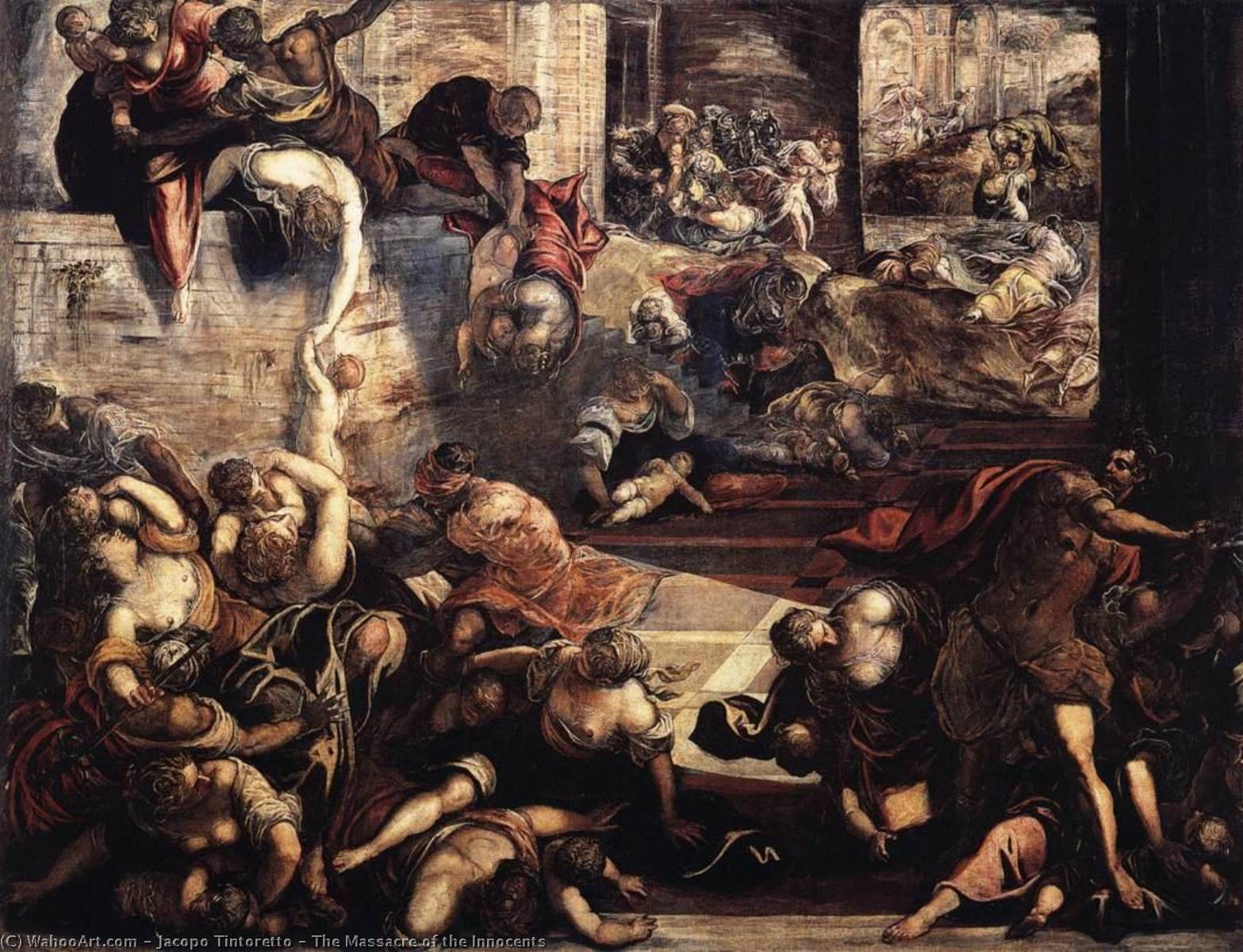 Order Oil Painting Replica The Massacre of the Innocents, 1587 by Jacopo Tintoretto (1518-1594) | ArtsDot.com