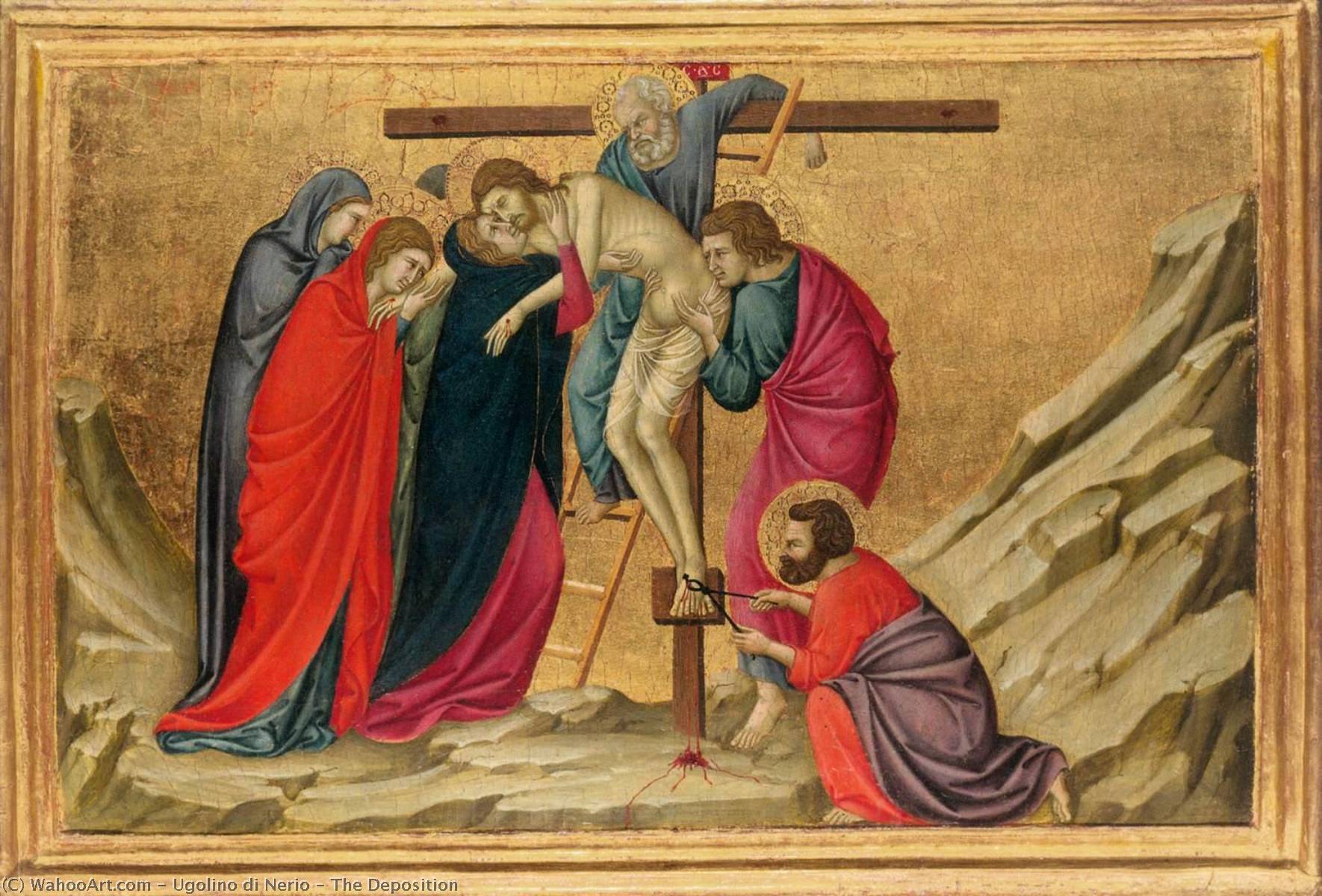 Order Artwork Replica The Deposition, 1325 by Ugolino Di Nerio (1280-1330, Italy) | ArtsDot.com