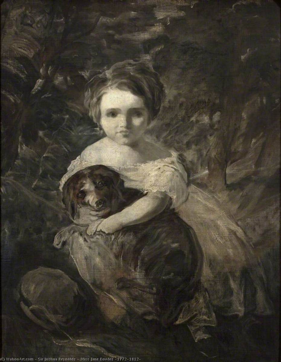 Order Art Reproductions Miss Jane Bowles (1772–1812), 1775 by Joshua Reynolds | ArtsDot.com