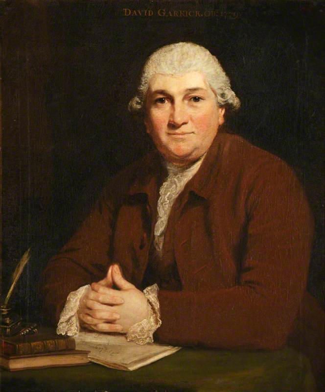 Order Art Reproductions David Garrick (1717–1779) ‘The Prologue Portrait’, 1776 by Joshua Reynolds | ArtsDot.com