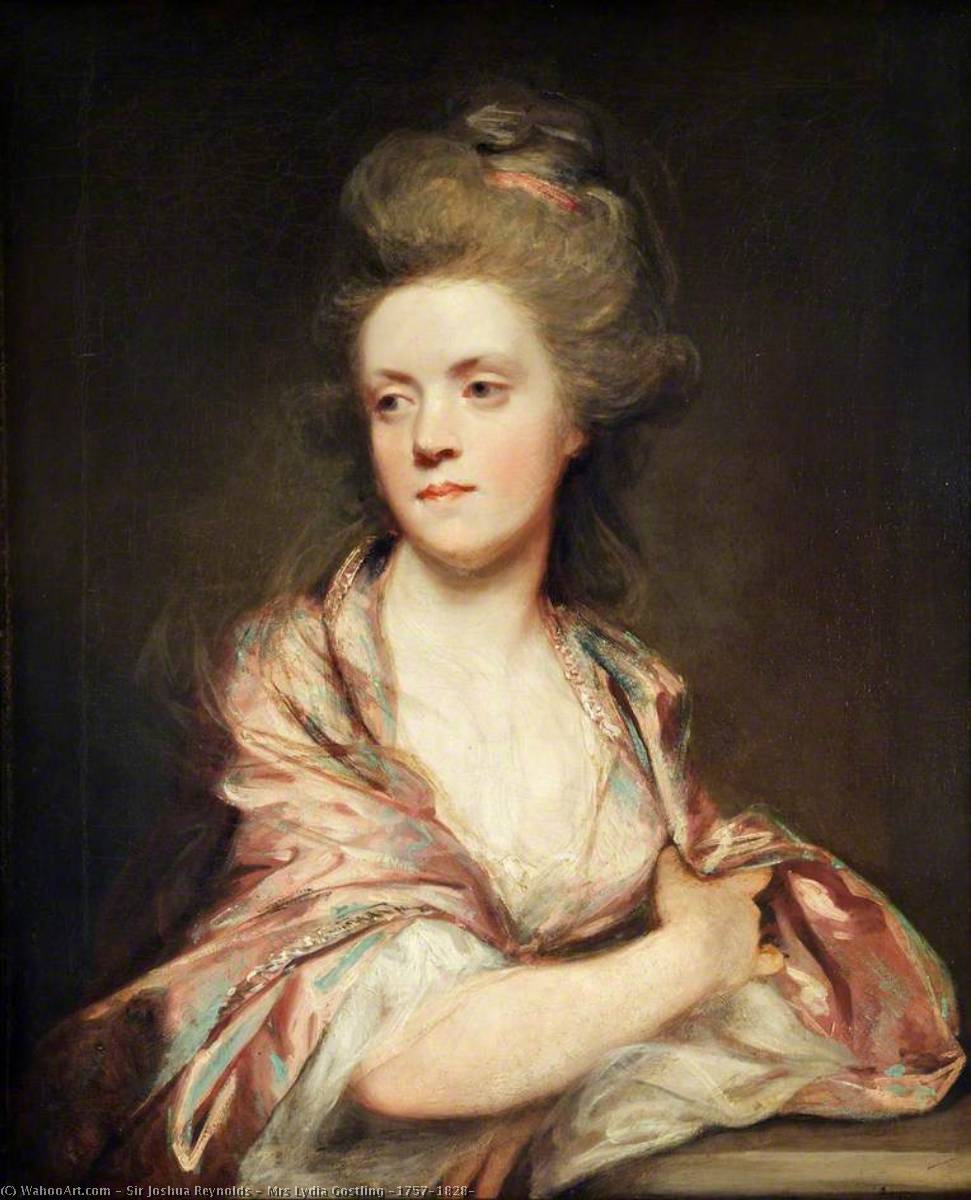 Order Art Reproductions Mrs Lydia Gostling (1757–1828), 1782 by Joshua Reynolds | ArtsDot.com
