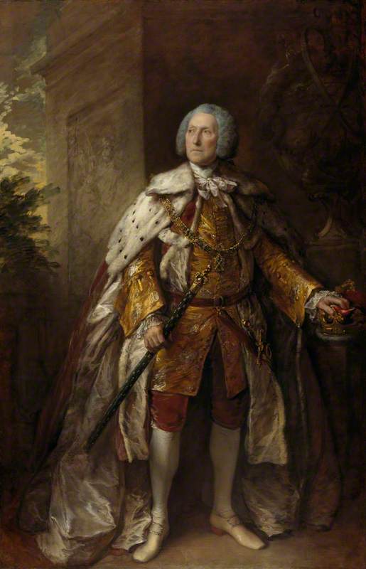 Order Paintings Reproductions John Campbell (c.1693–1770), 4th Duke of Argyll, Soldier, 1767 by Thomas Gainsborough (1727-1788, United Kingdom) | ArtsDot.com