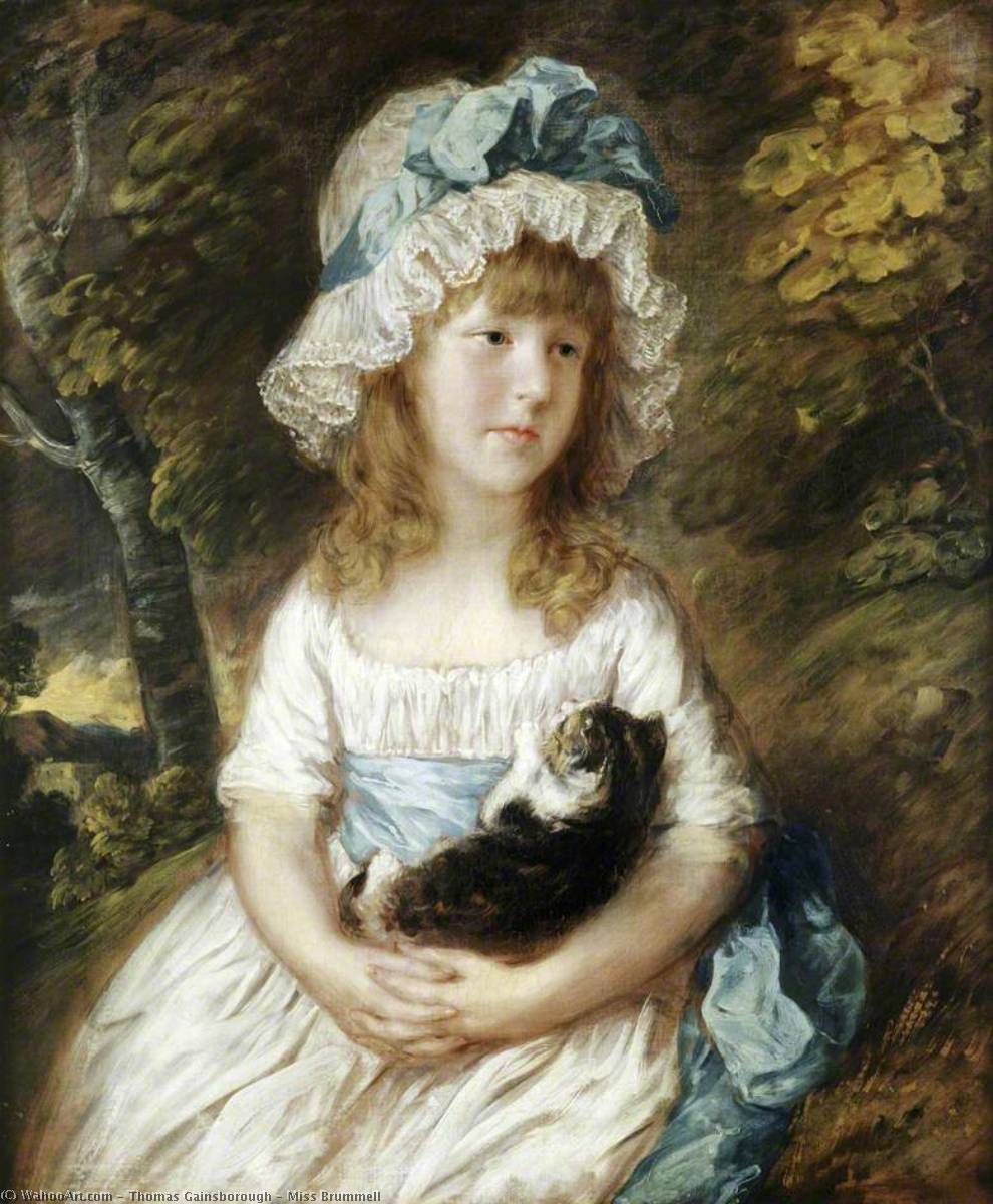 Buy Museum Art Reproductions Miss Brummell, 1782 by Thomas Gainsborough (1727-1788, United Kingdom) | ArtsDot.com