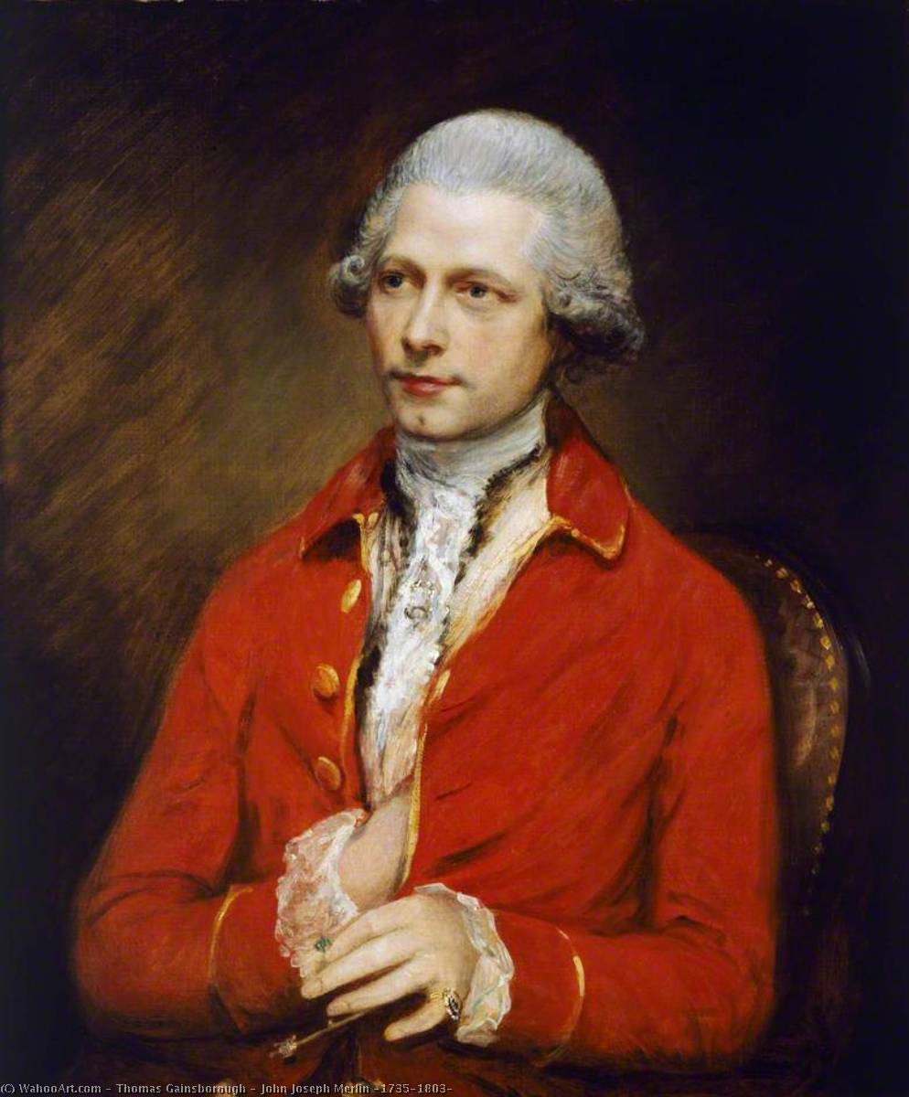 Buy Museum Art Reproductions John Joseph Merlin (1735–1803), 1781 by Thomas Gainsborough (1727-1788, United Kingdom) | ArtsDot.com
