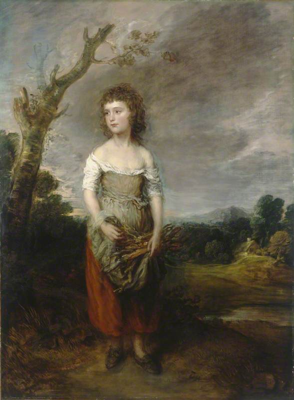 Order Paintings Reproductions A Peasant Girl Gathering Faggots in a Wood, 1782 by Thomas Gainsborough (1727-1788, United Kingdom) | ArtsDot.com