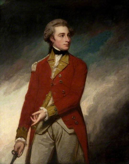 Order Paintings Reproductions Lieutenant Colonel Sir Charles Stuart (1753–1801), 1779 by George Romney (1734-1802, United Kingdom) | ArtsDot.com