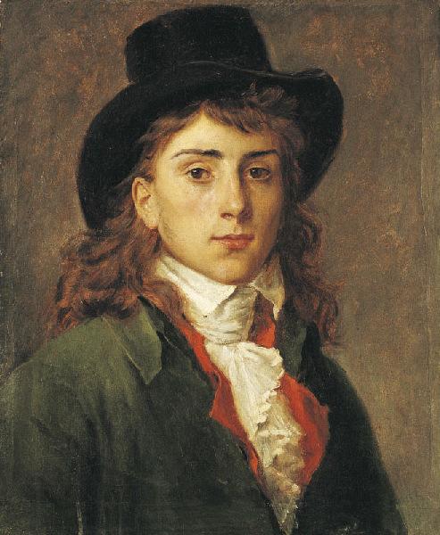 Buy Museum Art Reproductions Portrait d`Antoine Jean Gros à l`âge de vingt ans by Antoine-Jean Gros (Baron Gros) (1771-1835) | ArtsDot.com