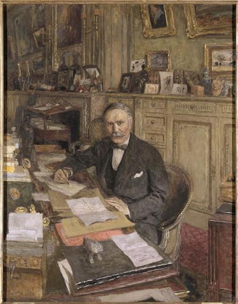 Buy Museum Art Reproductions Portrait de Louis Loucheur by Jean Edouard Vuillard (1868-1940, France) | ArtsDot.com