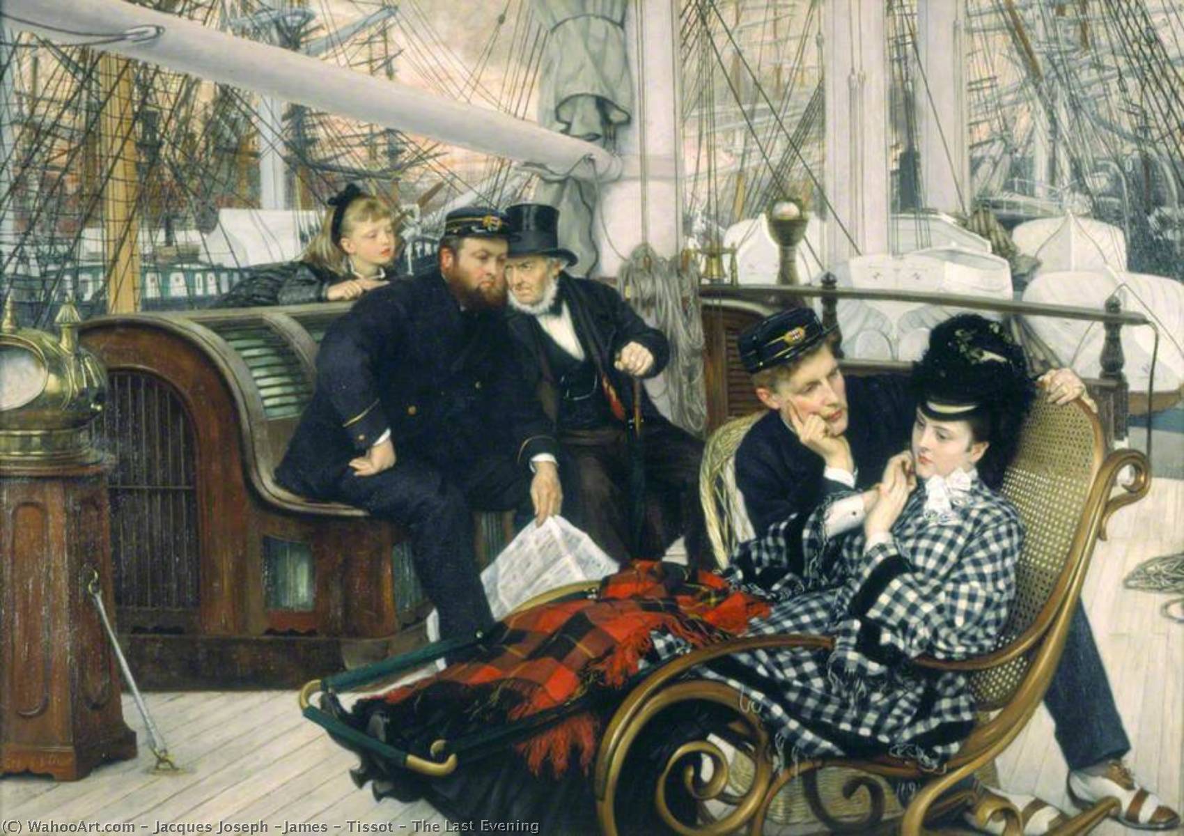 Buy Museum Art Reproductions The Last Evening, 1873 by Jacques Joseph (James ) Tissot (1836-1902) | ArtsDot.com