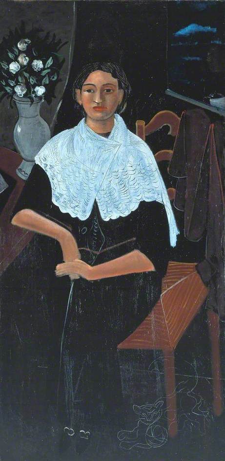 Order Art Reproductions Madame Derain in a White Shawl (Madame Derain au châle blanc), 1919 by André Derain (Inspired By) (1880-1954, France) | ArtsDot.com