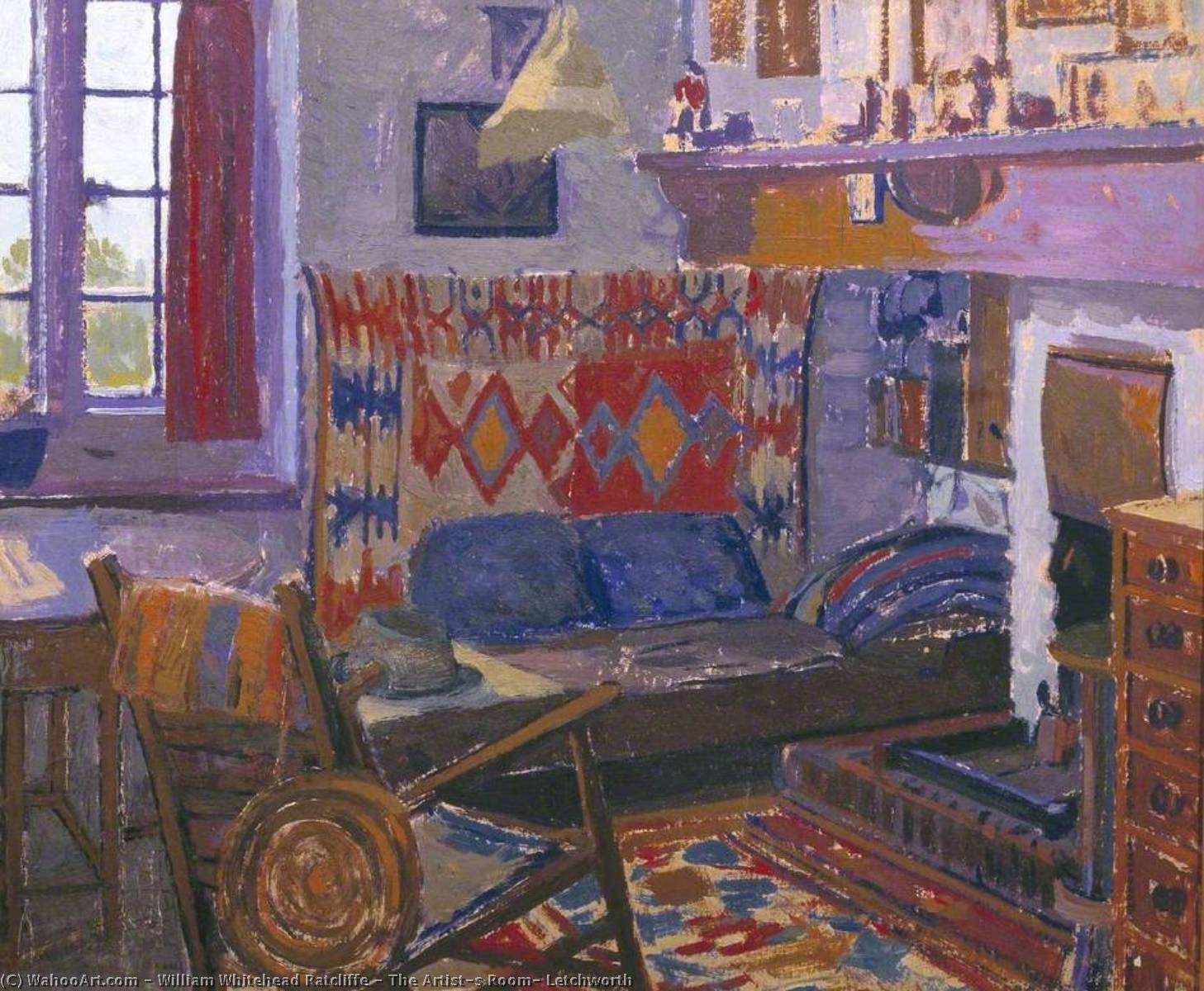 Order Oil Painting Replica The Artist`s Room, Letchworth, 1932 by William Whitehead Ratcliffe (Inspired By) (1870-1955) | ArtsDot.com