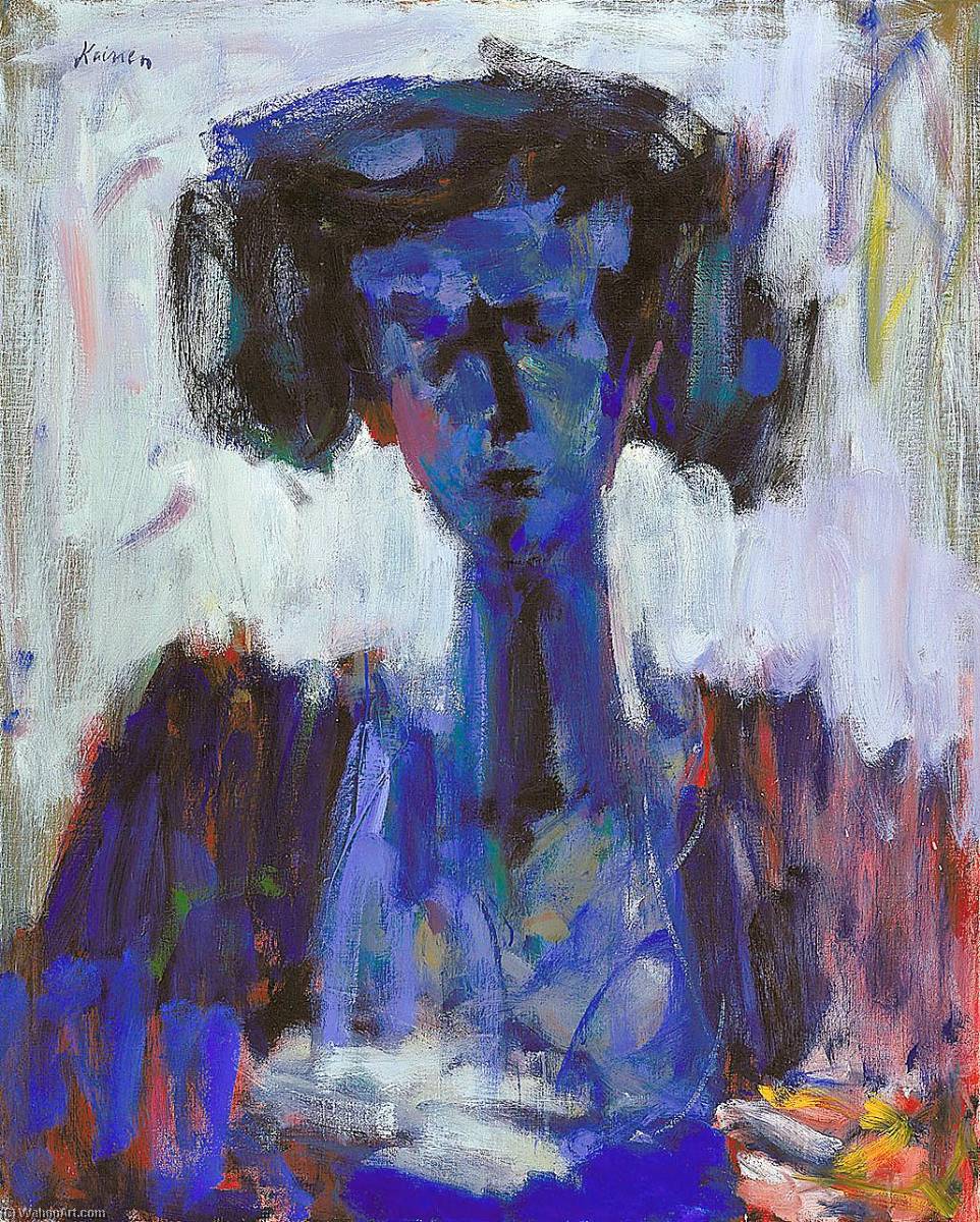 Woman with Dark Hair, 1959 by Jacob Kainen (1909-2002, United States) Jacob Kainen | ArtsDot.com
