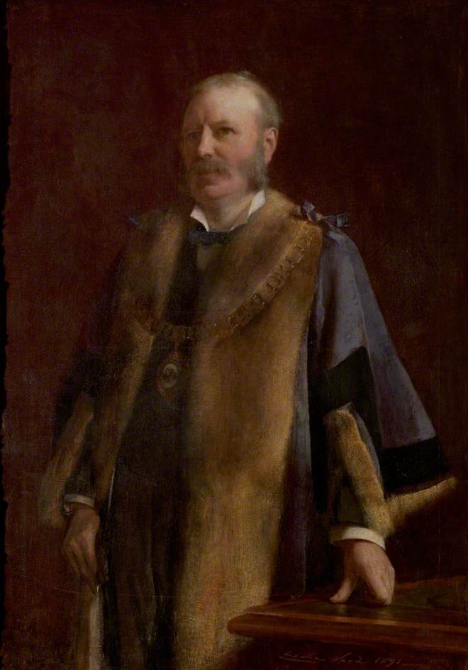 Order Oil Painting Replica Thomas Bescoby, Mayor (1890), 1891 by Edwin Arthur Ward (1859-1933) | ArtsDot.com