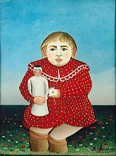 顺序 藝術再現 L`enfant à la poupée 通过 Henri Julien Félix Rousseau (Le Douanier) (1844-1910) | ArtsDot.com