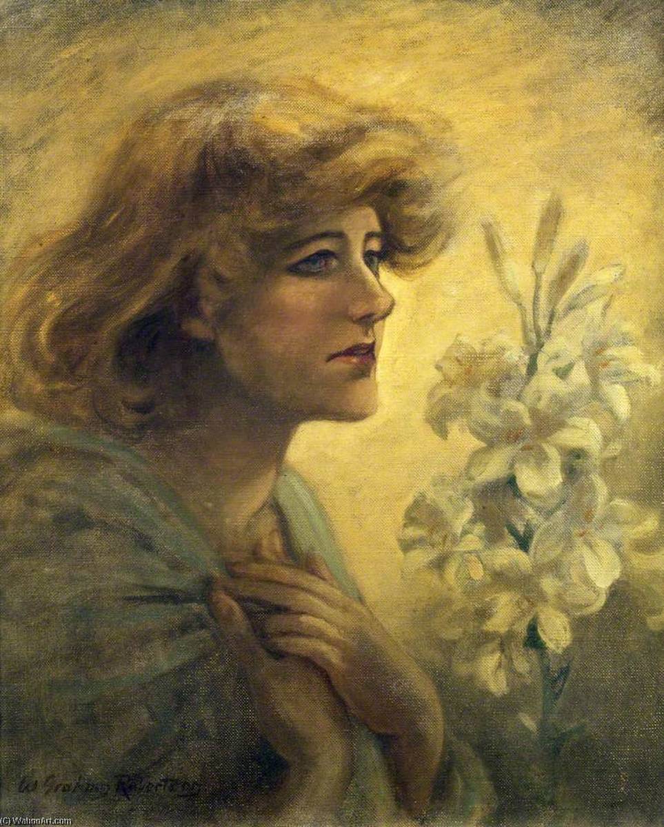 Order Oil Painting Replica Ellen Terry (1847–1928), CBE, Hon. LLD, First President of the Servers of the Blind League, 1891 by Walford Graham Robertson (1866-1948) | ArtsDot.com