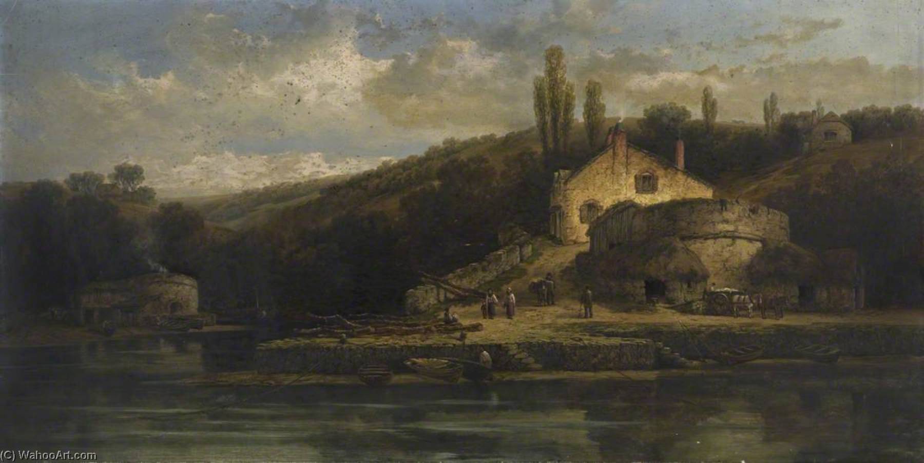 On the Salcombe River, Devon, 1872 by William Pitt William Pitt | ArtsDot.com