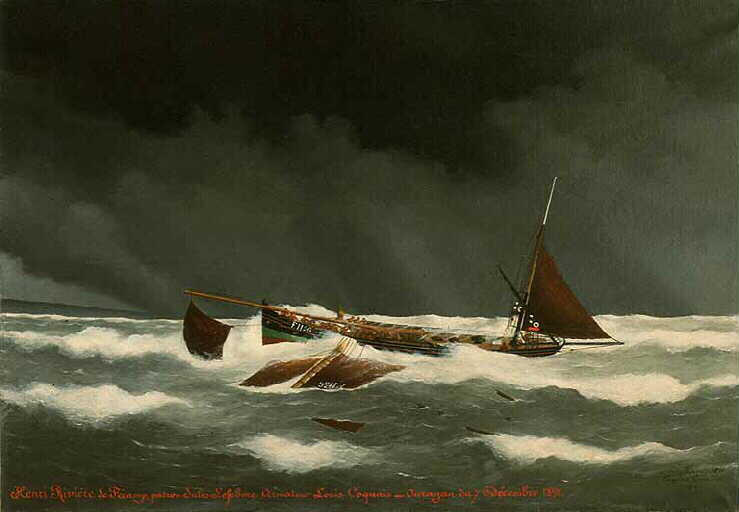 Ouragan du 7 décembre 1891, dundee Henri Rivière by Margueritte Grandin Eugène Margueritte Grandin Eugène | ArtsDot.com