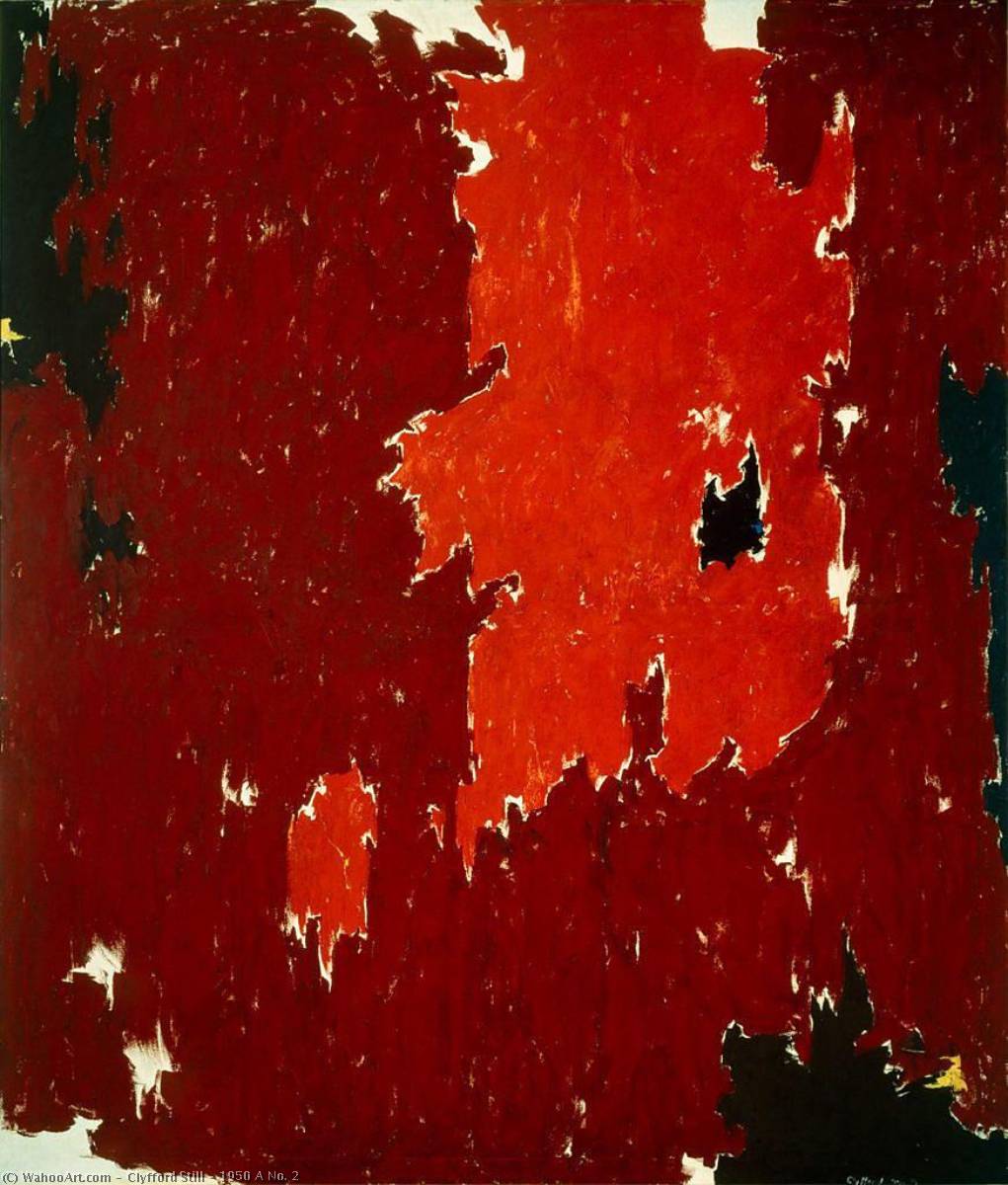 Order Oil Painting Replica 1950 A No. 2, 1950 by Clyfford Still (Inspired By) (1904-1980, United States) | ArtsDot.com