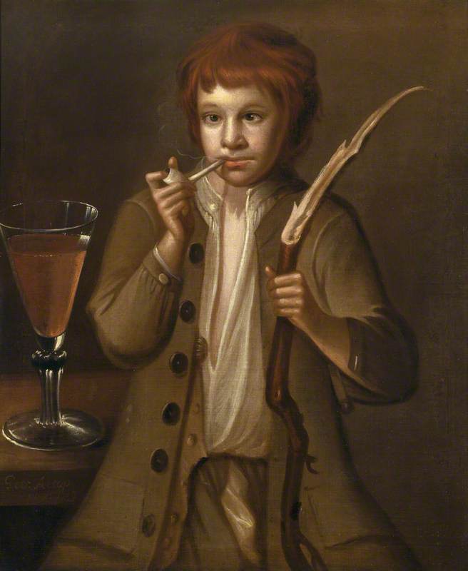 Buy Museum Art Reproductions Kitchen Lad, Called `Jack`, with the Dudmaston Ale Glass, 1719 by George Alsop (1639-1730) | ArtsDot.com