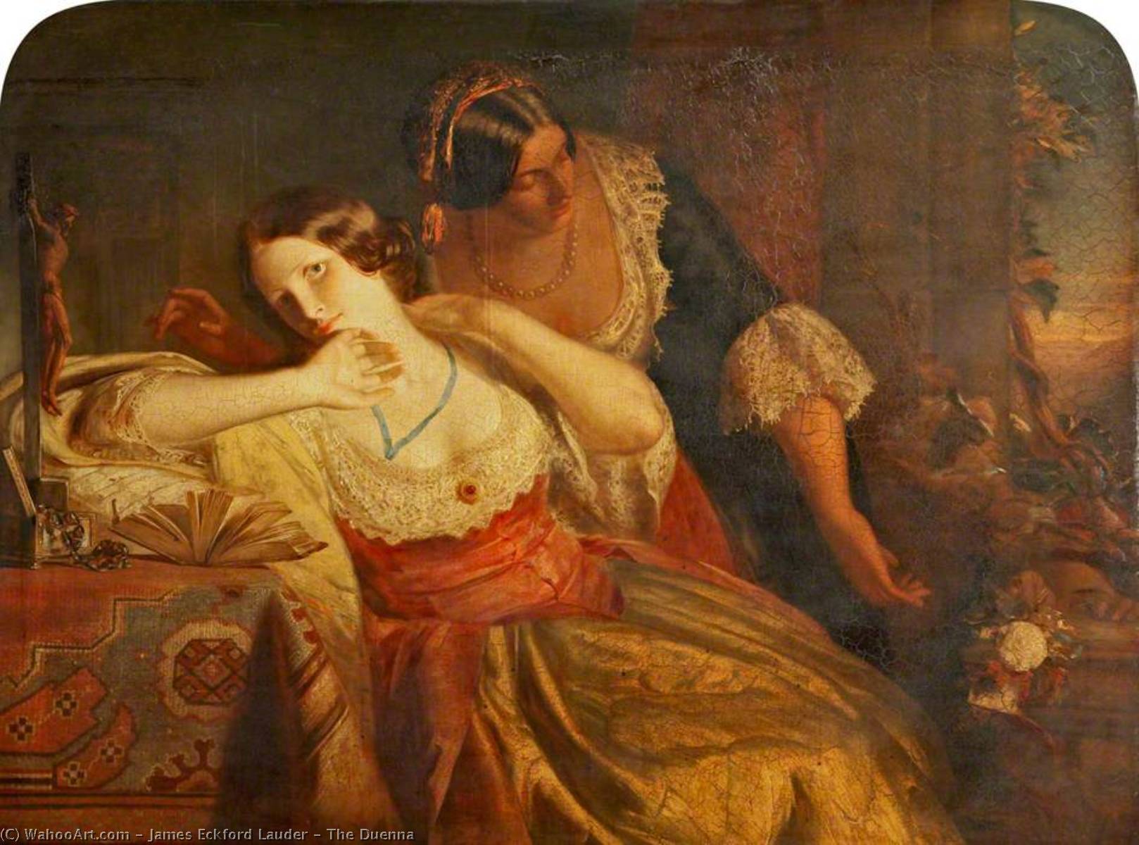 Order Oil Painting Replica The Duenna, 1869 by James Eckford Lauder (1811-1869) | ArtsDot.com