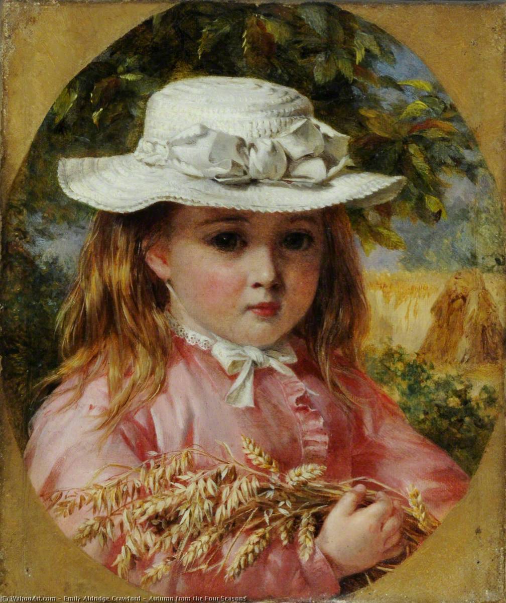 順序 手描き油絵 四季折々の秋 バイ Emily Aldridge Crawford (1869-1906) | ArtsDot.com