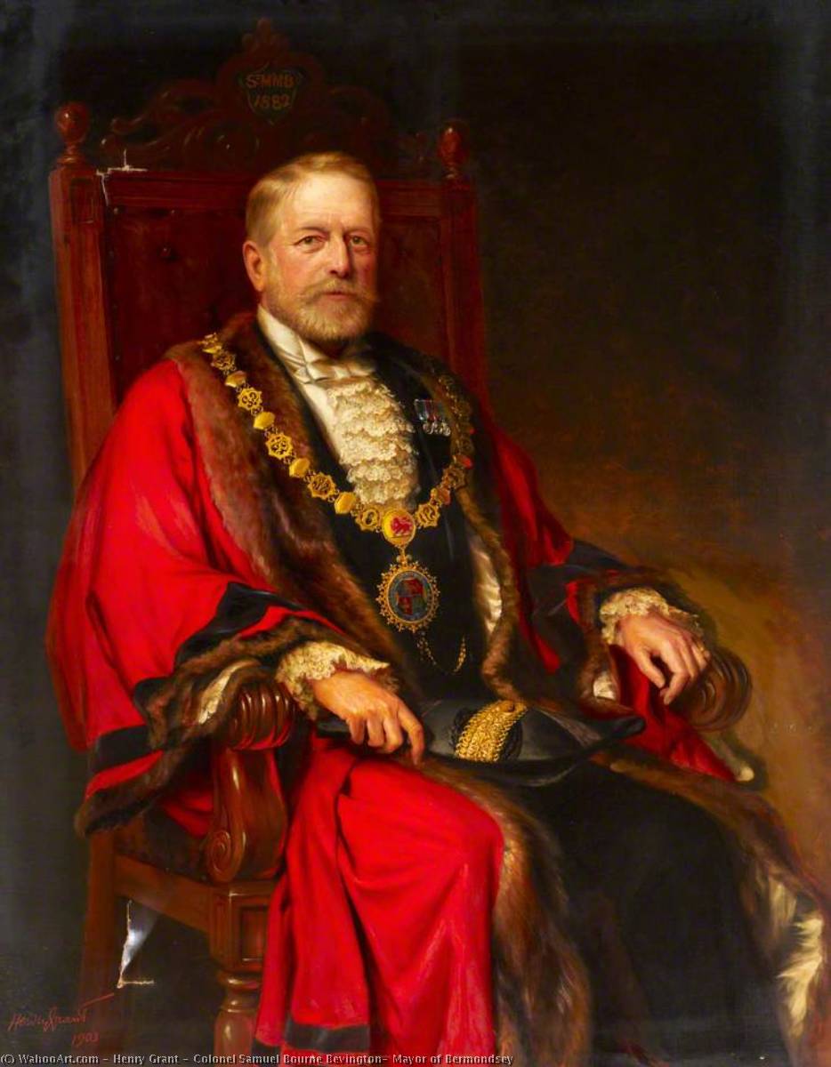 Colonel Samuel Bourne Bevington, Mayor of Bermondsey, 1903 by Henry Grant (1907-2004) Henry Grant | ArtsDot.com