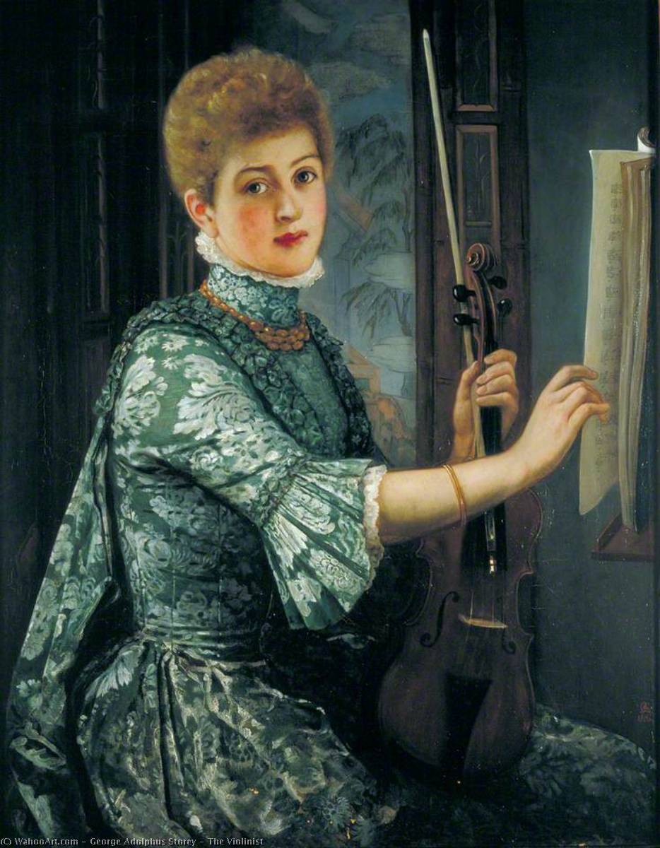Order Artwork Replica The Violinist, 1886 by George Adolphus Storey (1834-1919) | ArtsDot.com