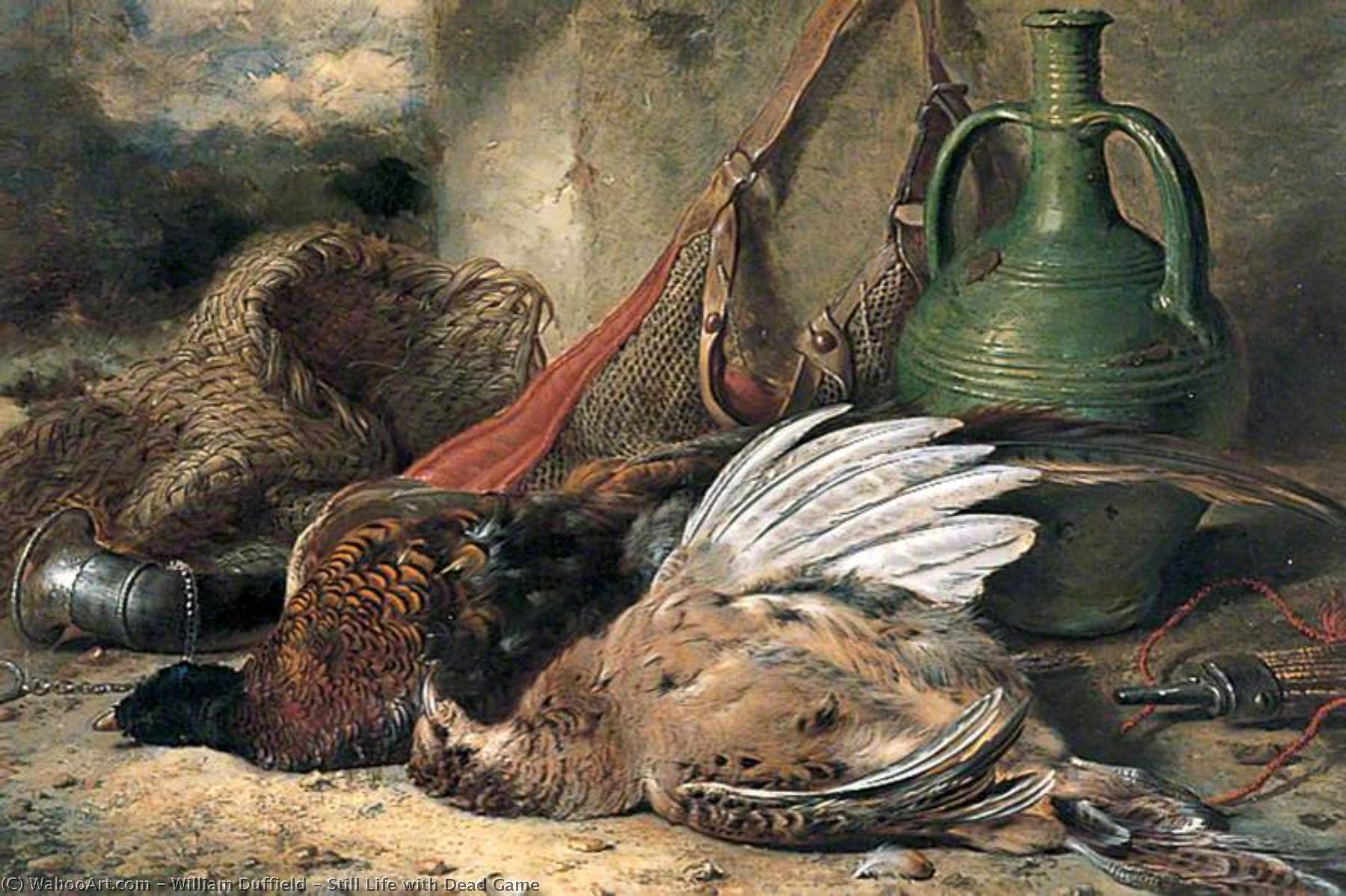 Order Oil Painting Replica Still Life with Dead Game, 1863 by William Duffield (1816-1863) | ArtsDot.com