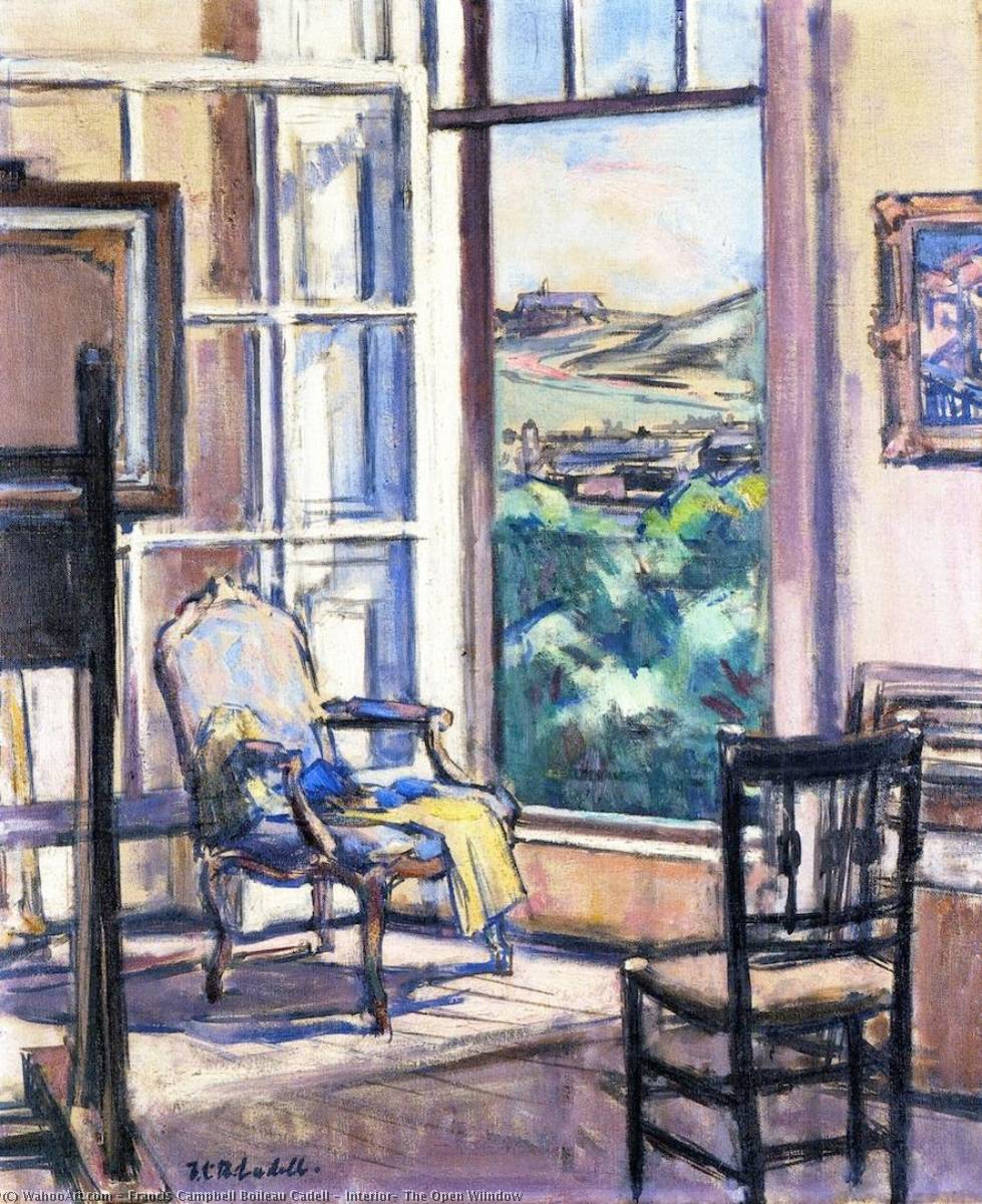 Buy Museum Art Reproductions Interior, The Open Wiindow, 1933 by Francis Campbell Boileau Cadell | ArtsDot.com