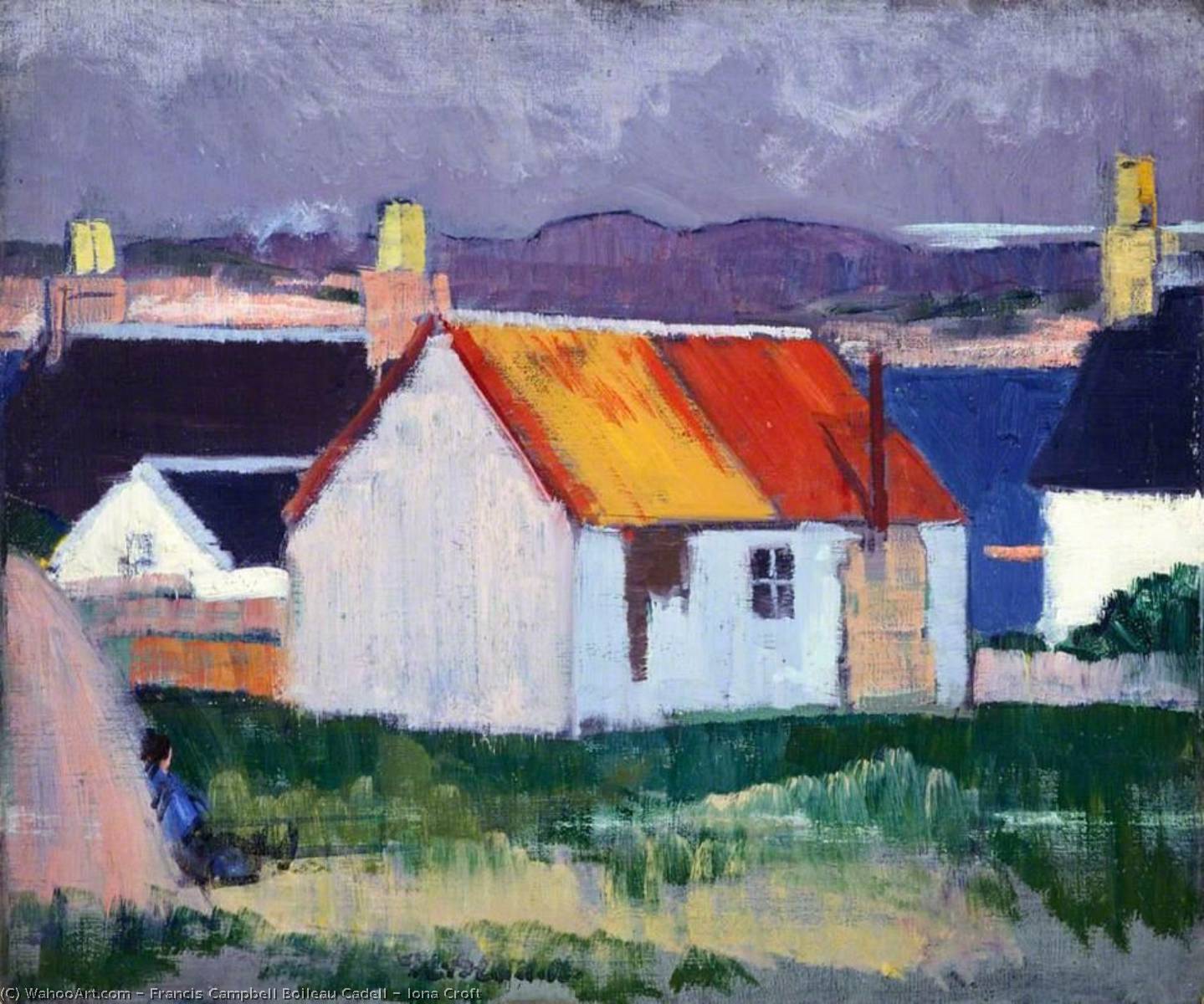 Order Oil Painting Replica Iona Croft, 1929 by Francis Campbell Boileau Cadell | ArtsDot.com