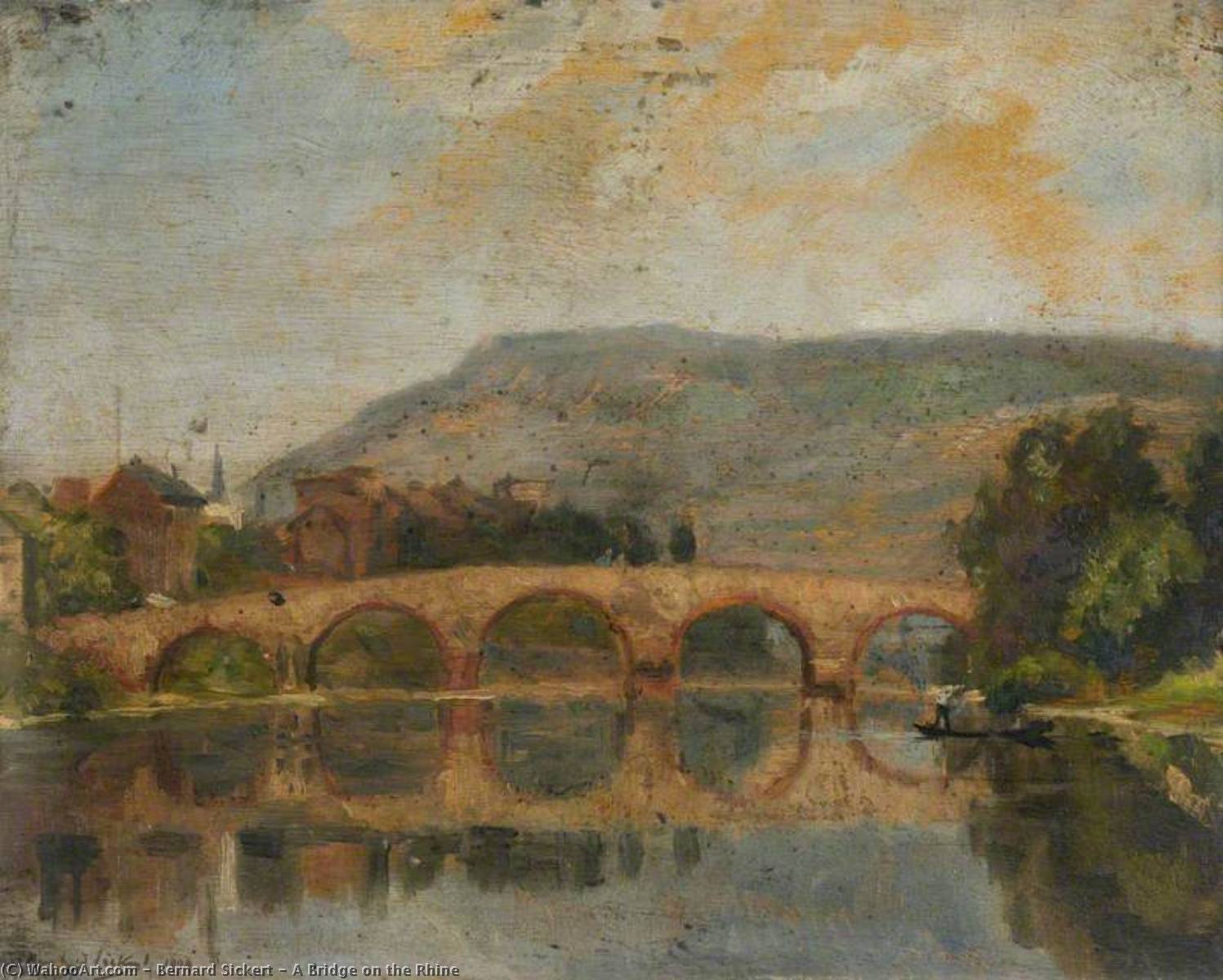 Order Oil Painting Replica A Bridge on the Rhine, 1904 by Bernard Sickert (1863-1932) | ArtsDot.com